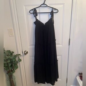 &MERCI - Black Tiered Maxi Dress - Oversized Small